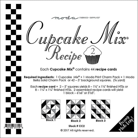 Cupcake Mix Recipe 2 Quilt Papers by Miss Rosies