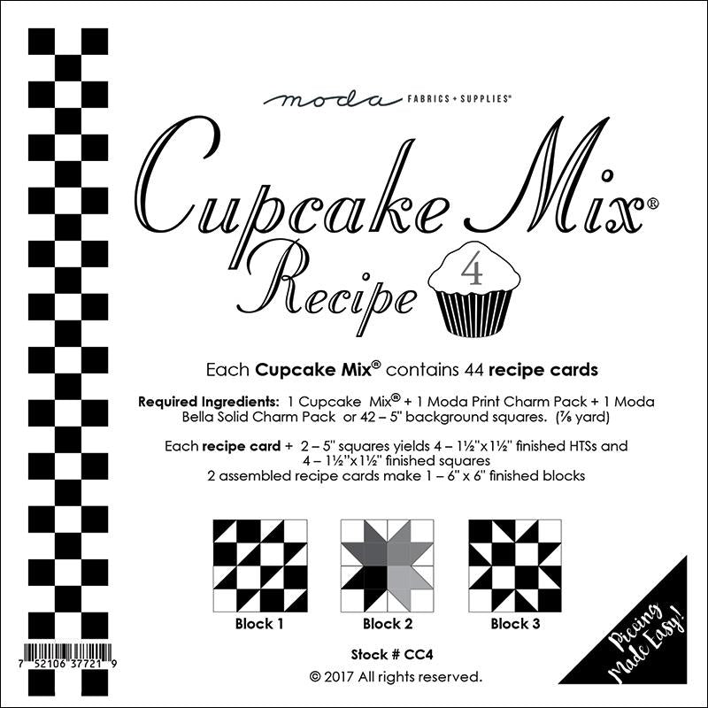 Cupcake Mix Recipe 4 Quilt Papers by Miss Rosies