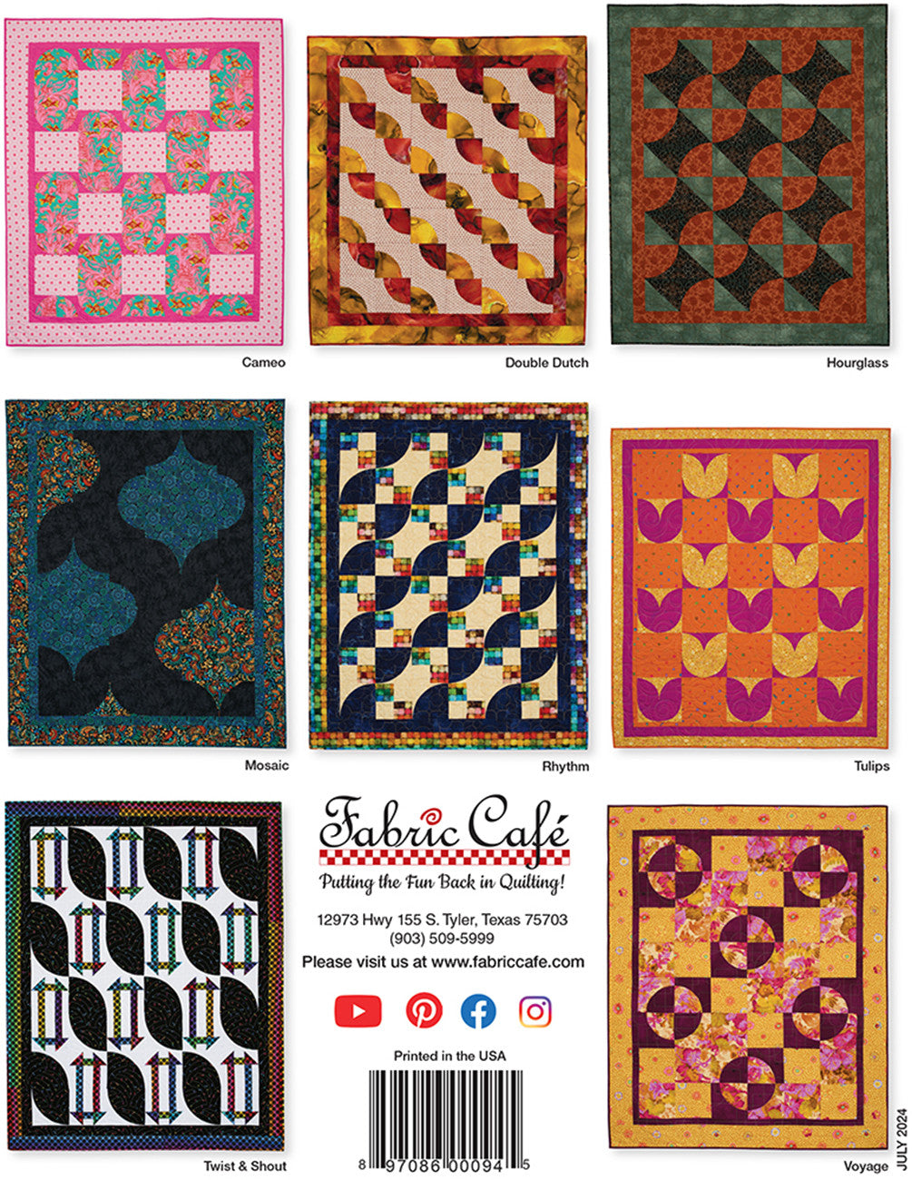 Curve Appeal with 3-Yard Quilts by Fabric Cafe