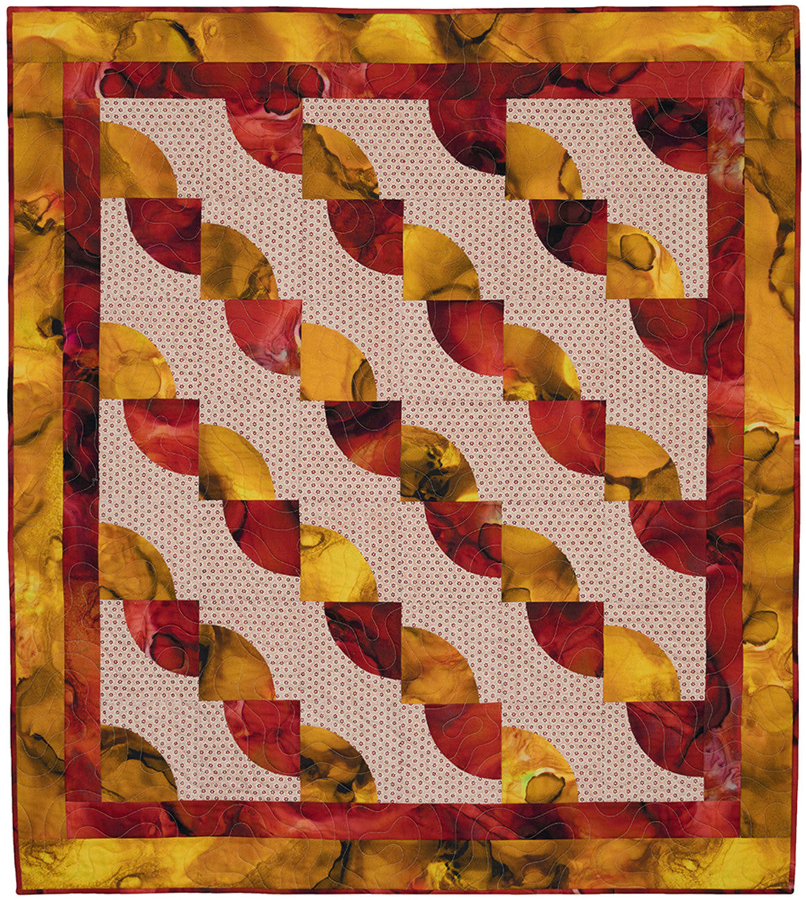 Curve Appeal with 3-Yard Quilts by Fabric Cafe