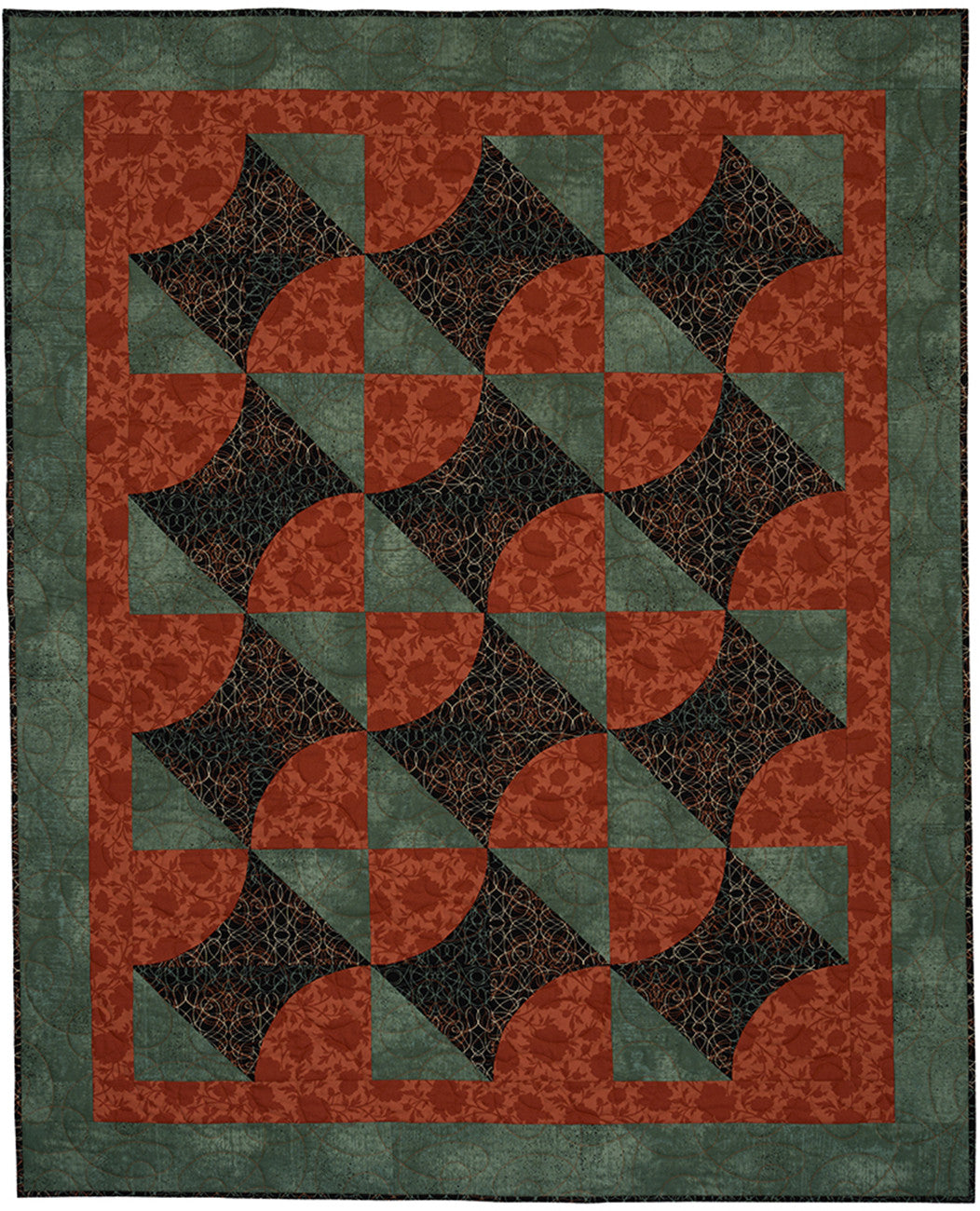 Curve Appeal with 3-Yard Quilts by Fabric Cafe
