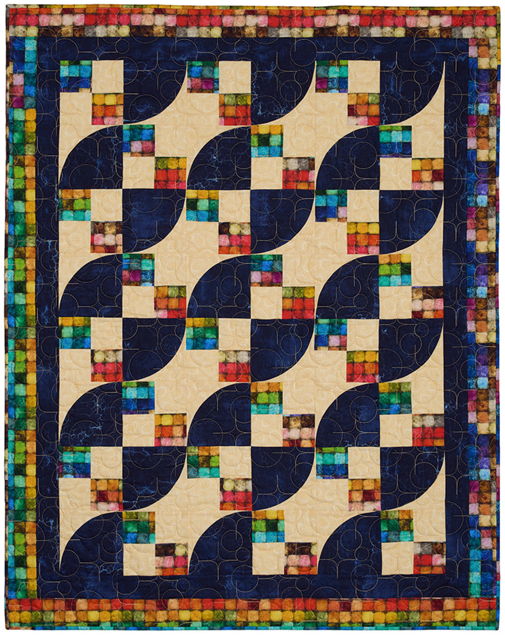 Curve Appeal with 3-Yard Quilts by Fabric Cafe
