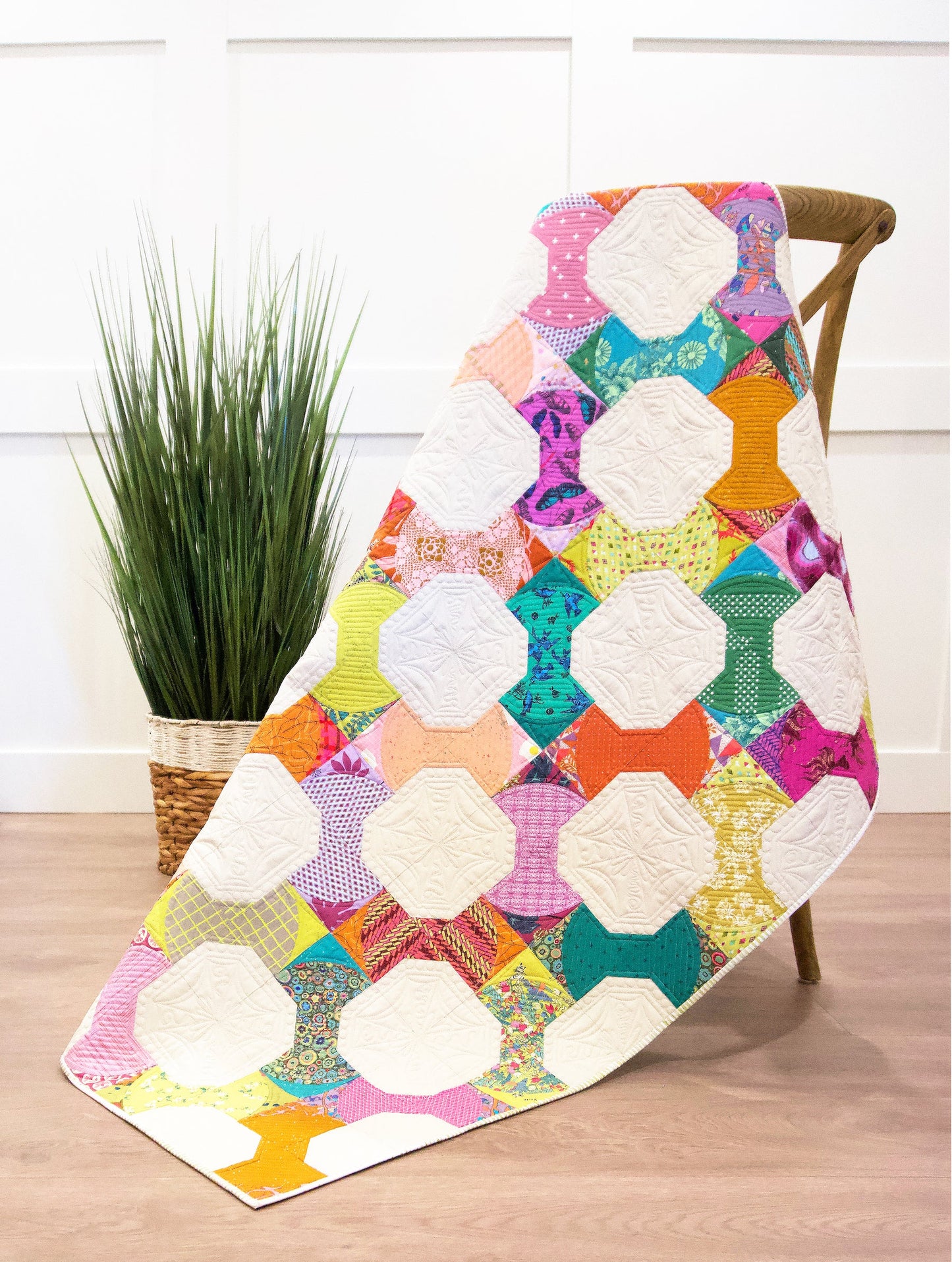 Curvy Bow Tie Quilt Pattern by Sew Kind of Wonderful