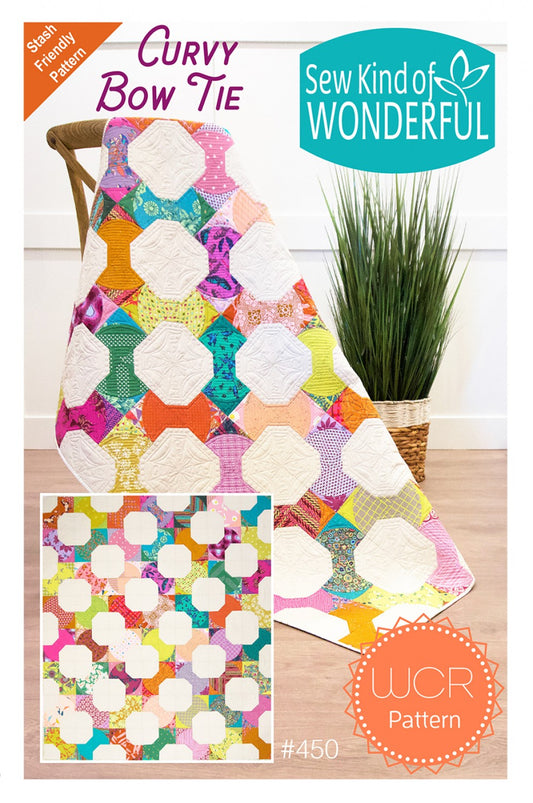 Curvy Bow Tie Quilt Pattern by Sew Kind of Wonderful