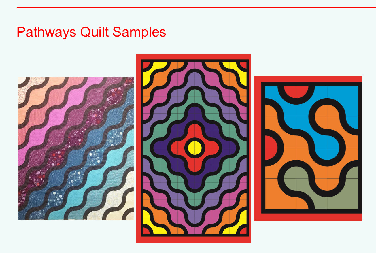 CutRite Slit N Sew Pathways 8in Finished Template Set # QP031677 - Special Order