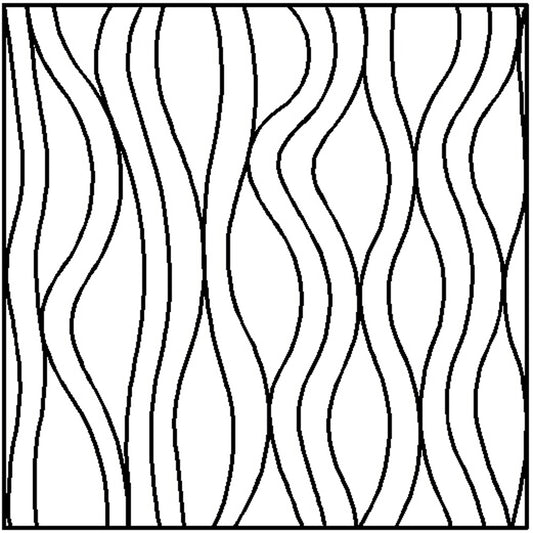 Flowing Lines Continuous Line Quilting Stencil # DAY81QC