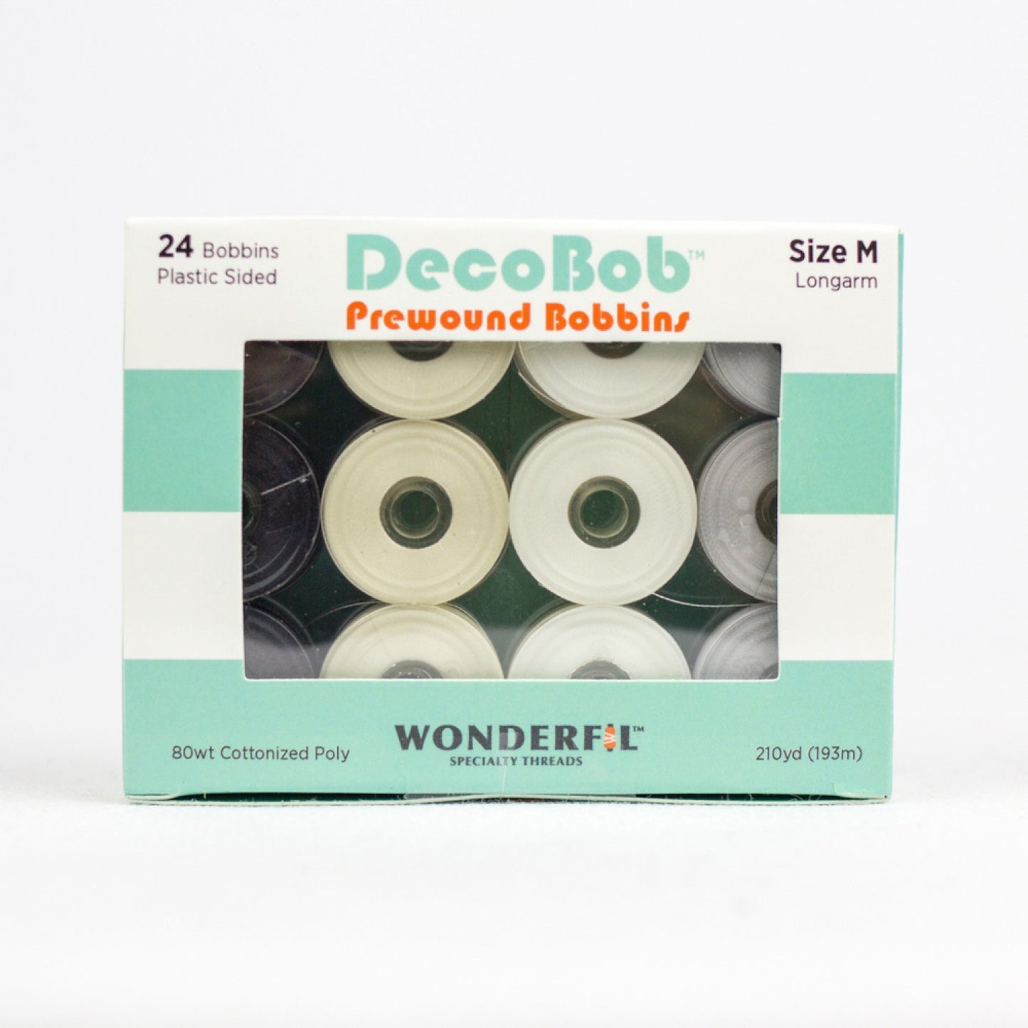 DecoBob Prewound Bobbins Size M 24ct Basic # DBLMB-BASIC - Special Order