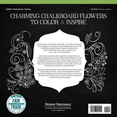 Chalk-Style Botanicals Coloring Book