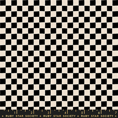 Daisy Days by Alexia Marcelle Abegg : Block Print CANVAS Black RS4180 11L