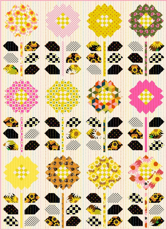 Daisy Days by Alexia Marcelle Abegg : Petal Patch Quilt Kit