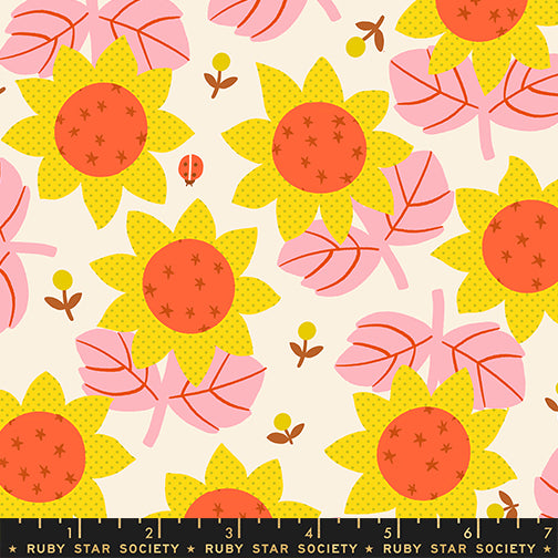 Daisy Days by Alexia Marcelle Abegg : Sunflower Natural RS4173 11