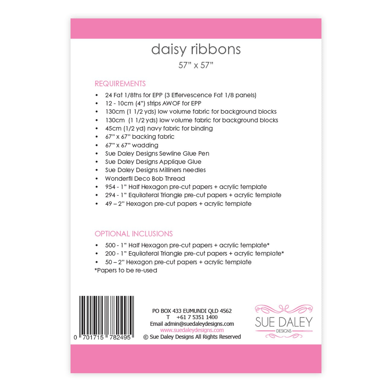 Daisy Ribbons Quilt Pattern - Special Order