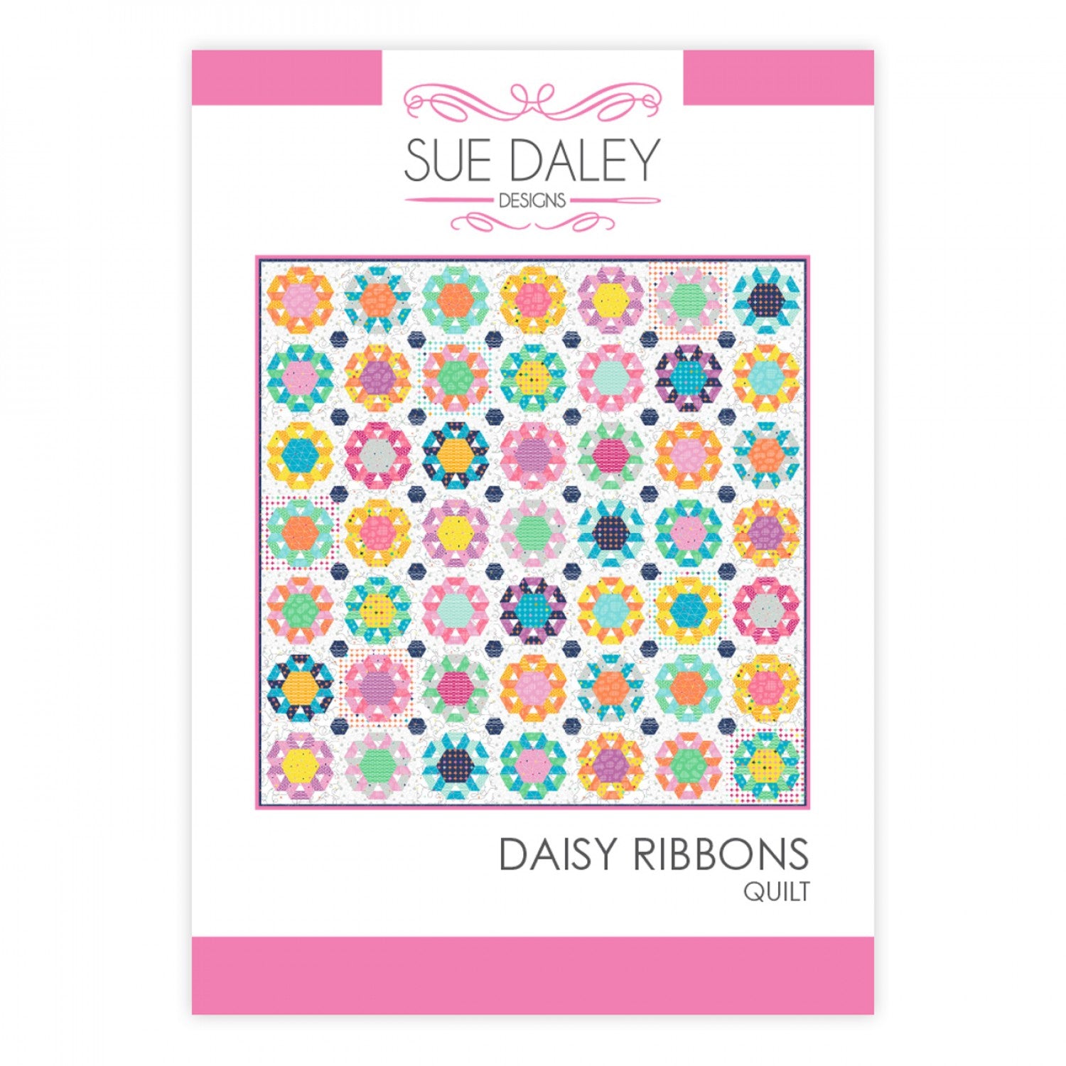 Daisy Ribbons Quilt Pattern by Sue Daley