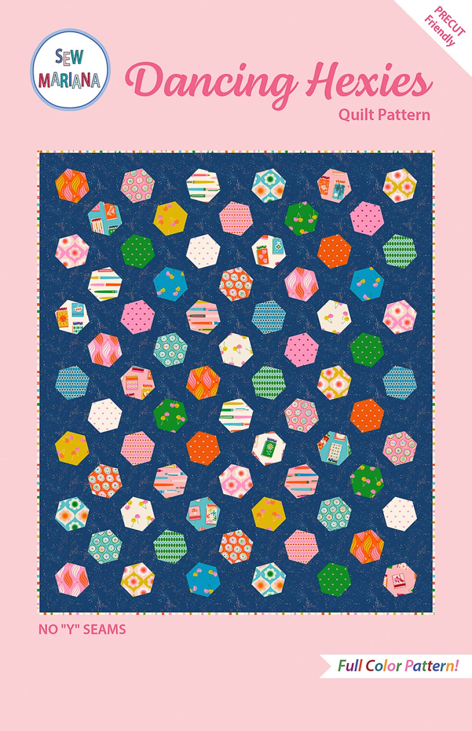 Dancing Hexies Quilt Pattern by Sew Mariana