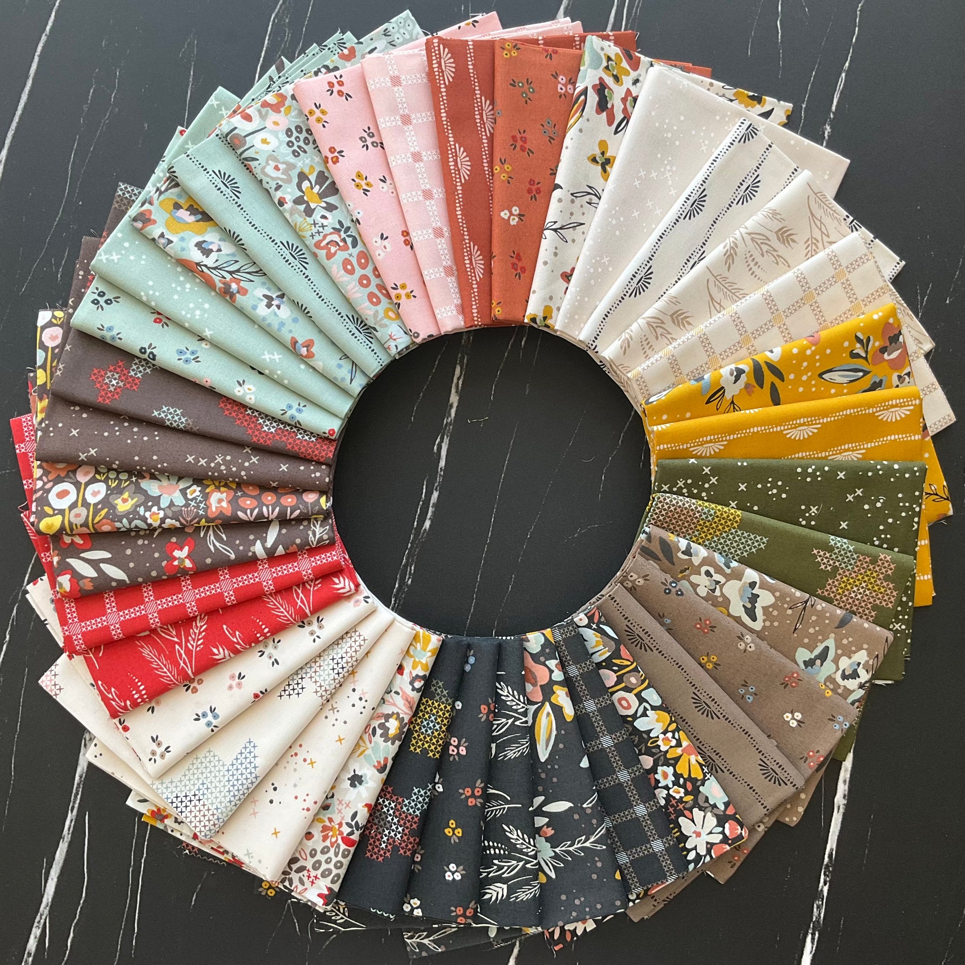 Dawn On The Prairie by Fancy That Design House - Sweet Ditsy - Charcoal Ni 45573 19