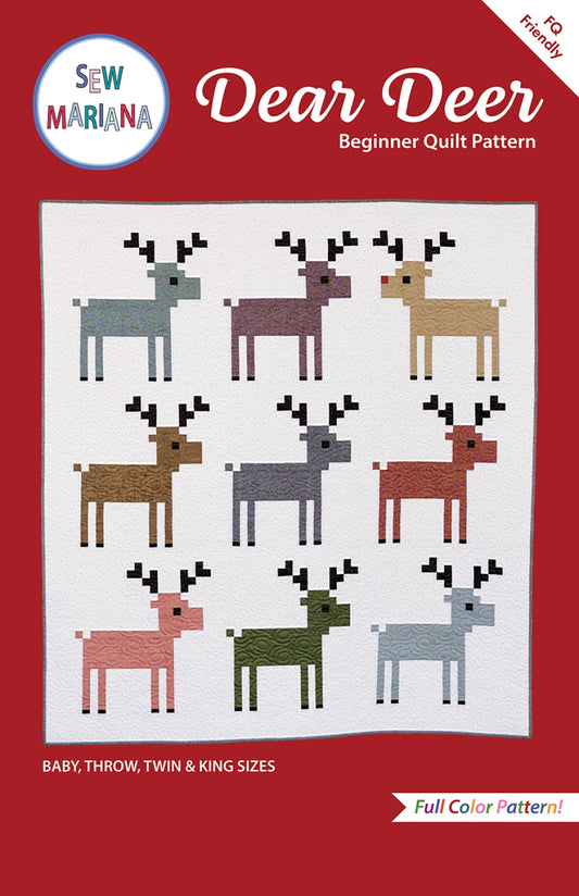 Dear Deer Quilt Pattern by Sew Mariana