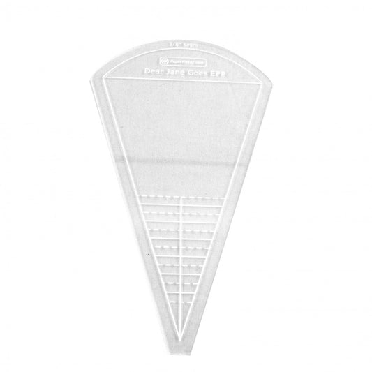 Dear Jane Acrylic Scalloped Triangle Fabric Cutting Template # ACRDJTRIANGL - Special Order