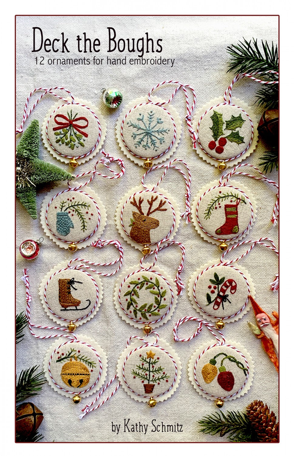 Deck the Boughs Embroidery Pattern by Kathy Schmitz