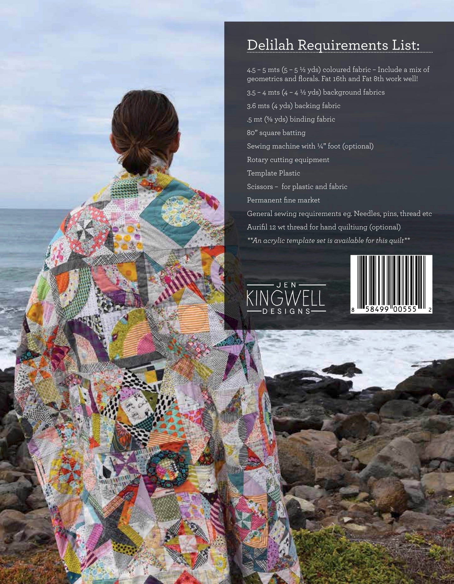 Delilah Acrylic Templates by Jen Kingwell Designs