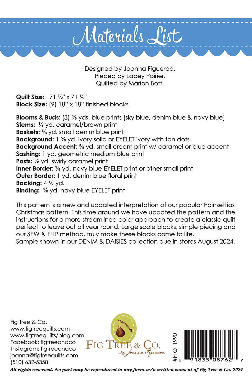 Denim Baskets # FTQ1990 - Special Order