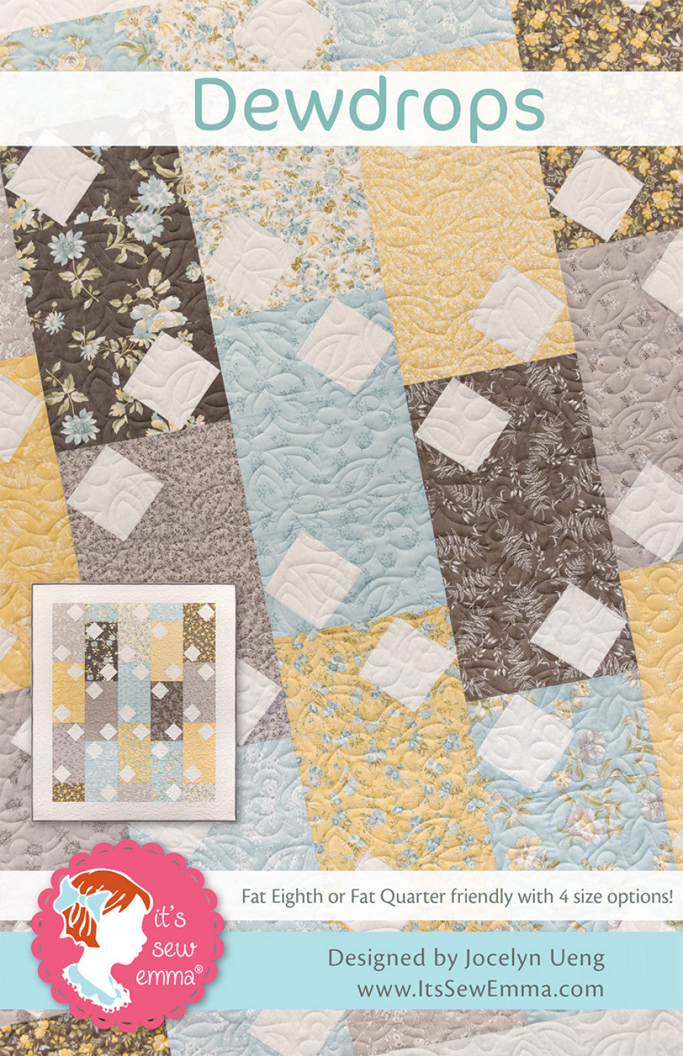 Dewdrops Quilt Pattern by It’s Sew Emma