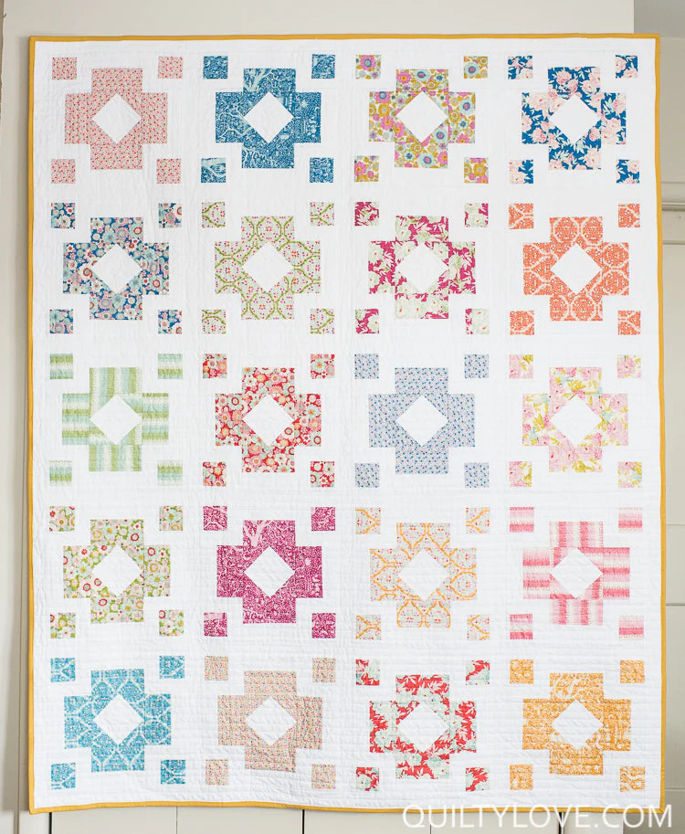 Diamond Lanterns Quilt Pattern by Quilty Love