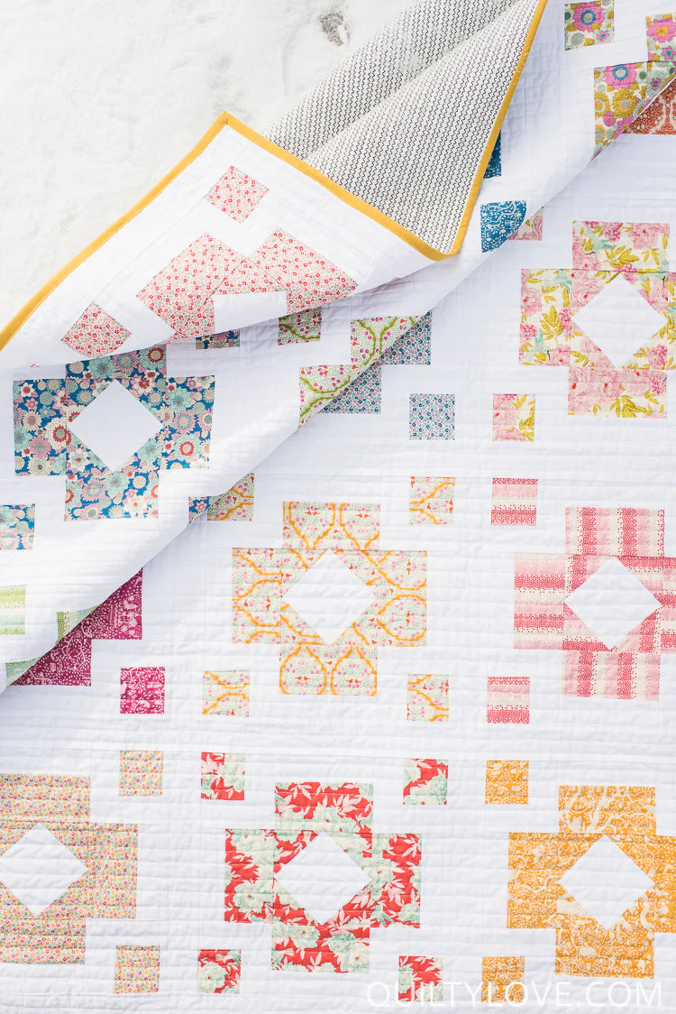 Diamond Lanterns Quilt Pattern by Quilty Love