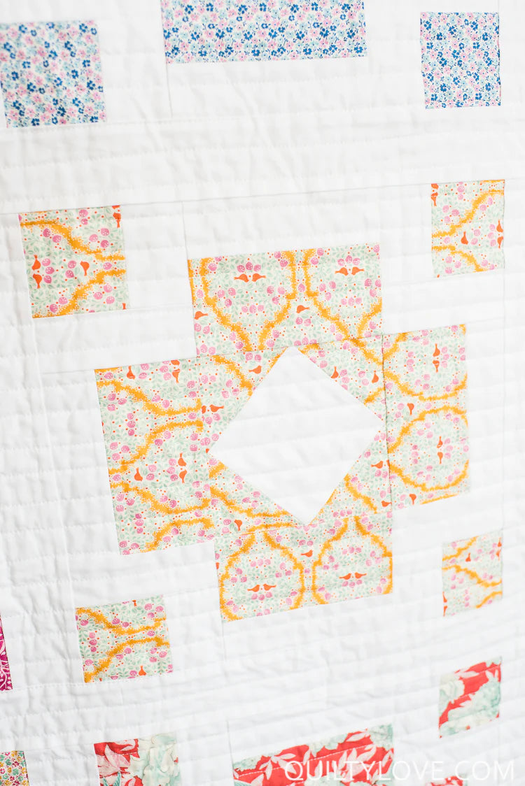 Diamond Lanterns Quilt Pattern by Quilty Love
