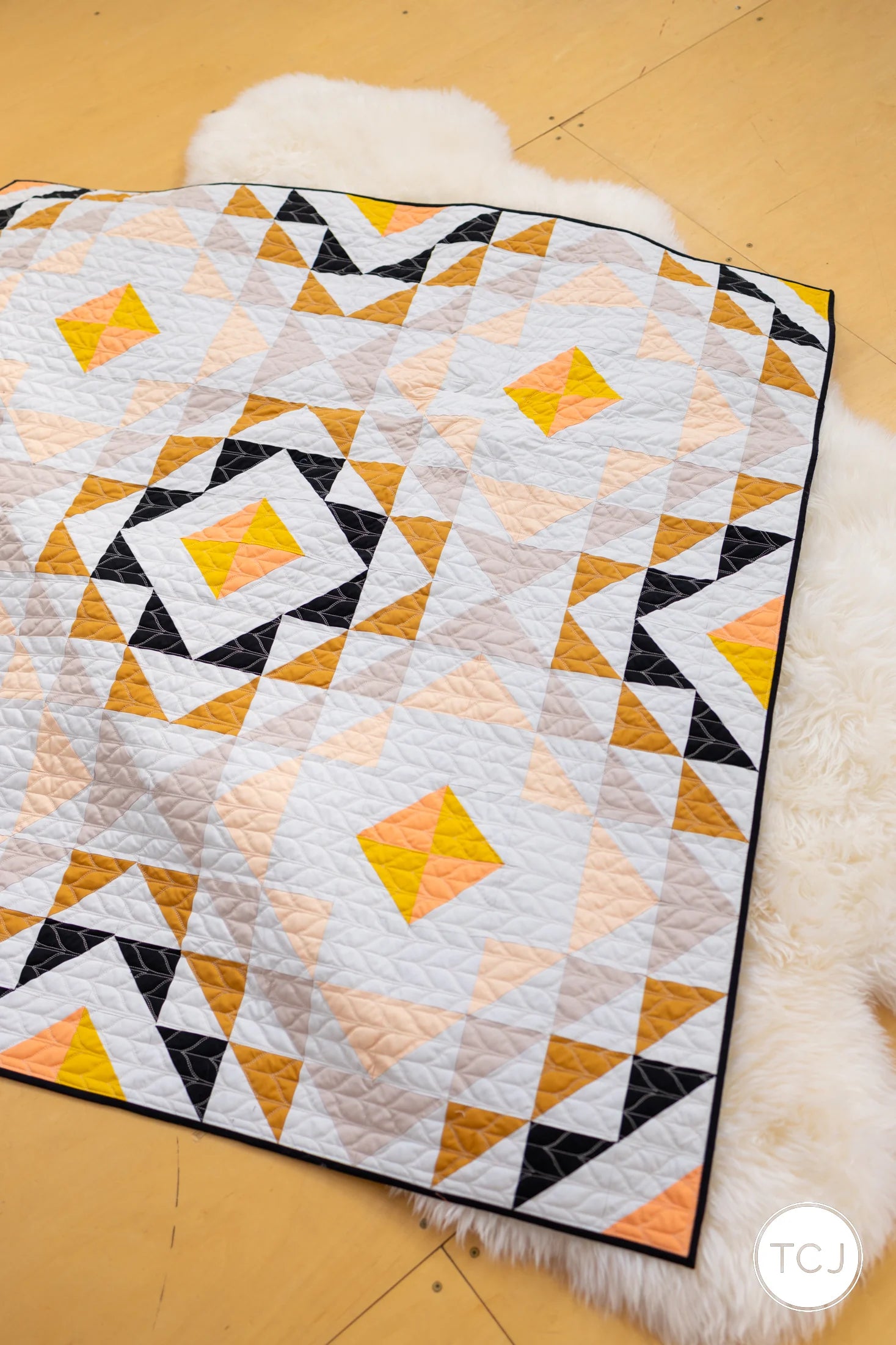 Diamond Ripples Quilt Pattern by Then Came June