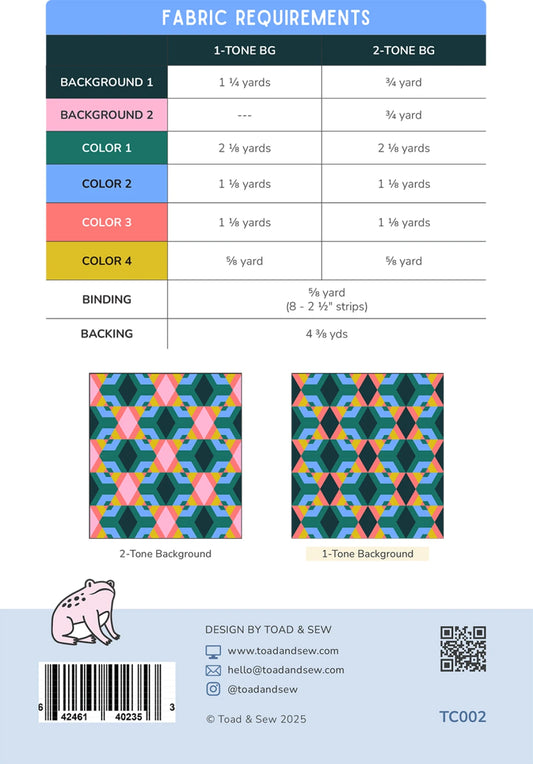 Divergence Quilt Pattern by Toad & Sew