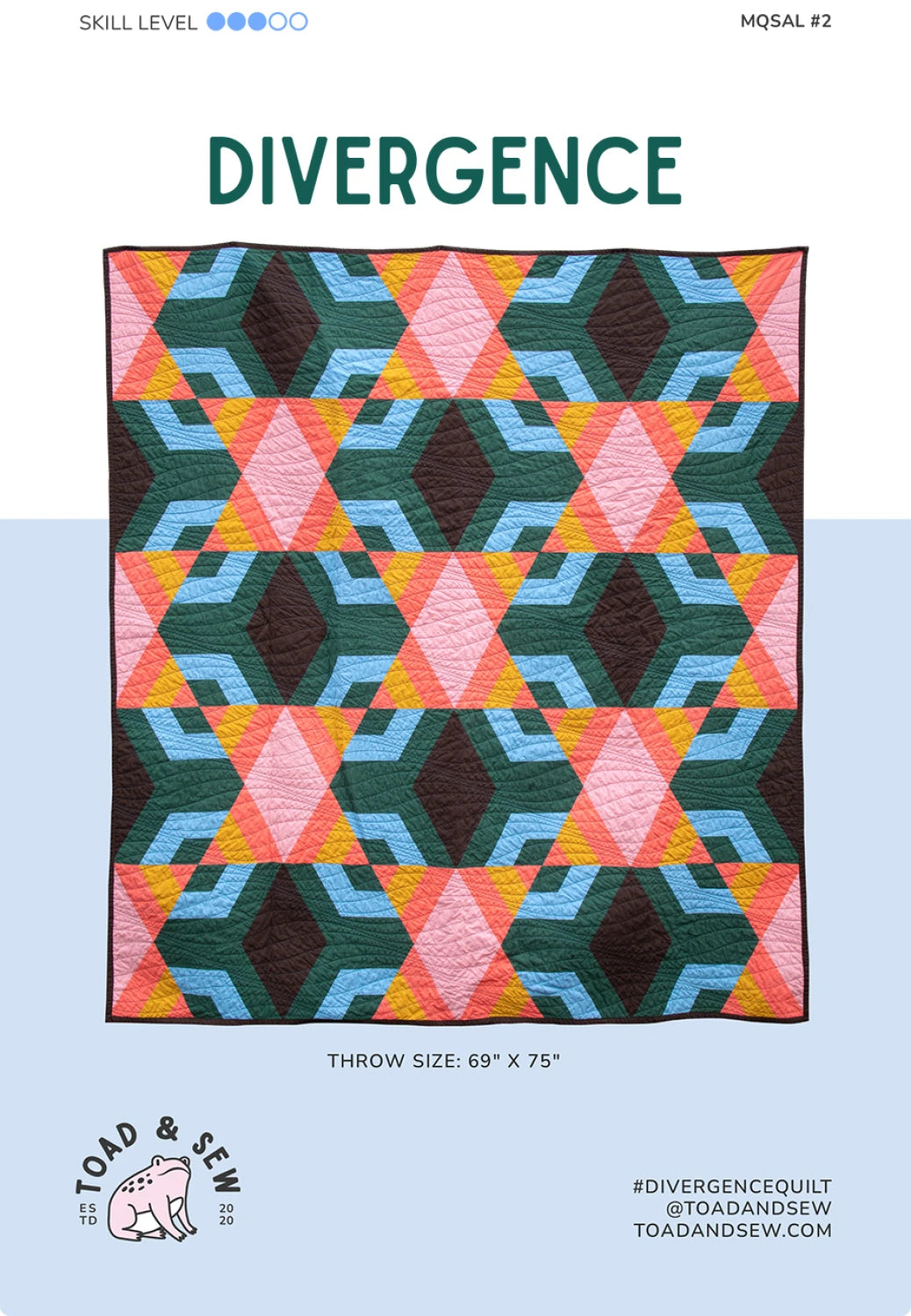 Divergence Quilt Pattern by Toad & Sew