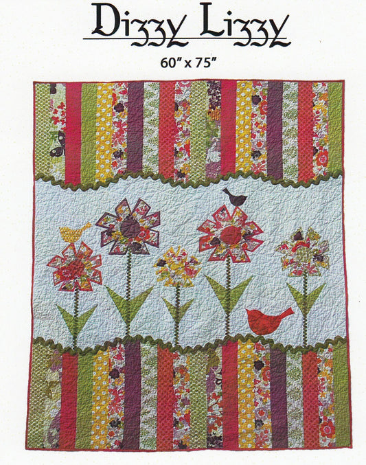 Dizzy Lizzy Applique Quilt Pattern by Abbey Lane Quilts