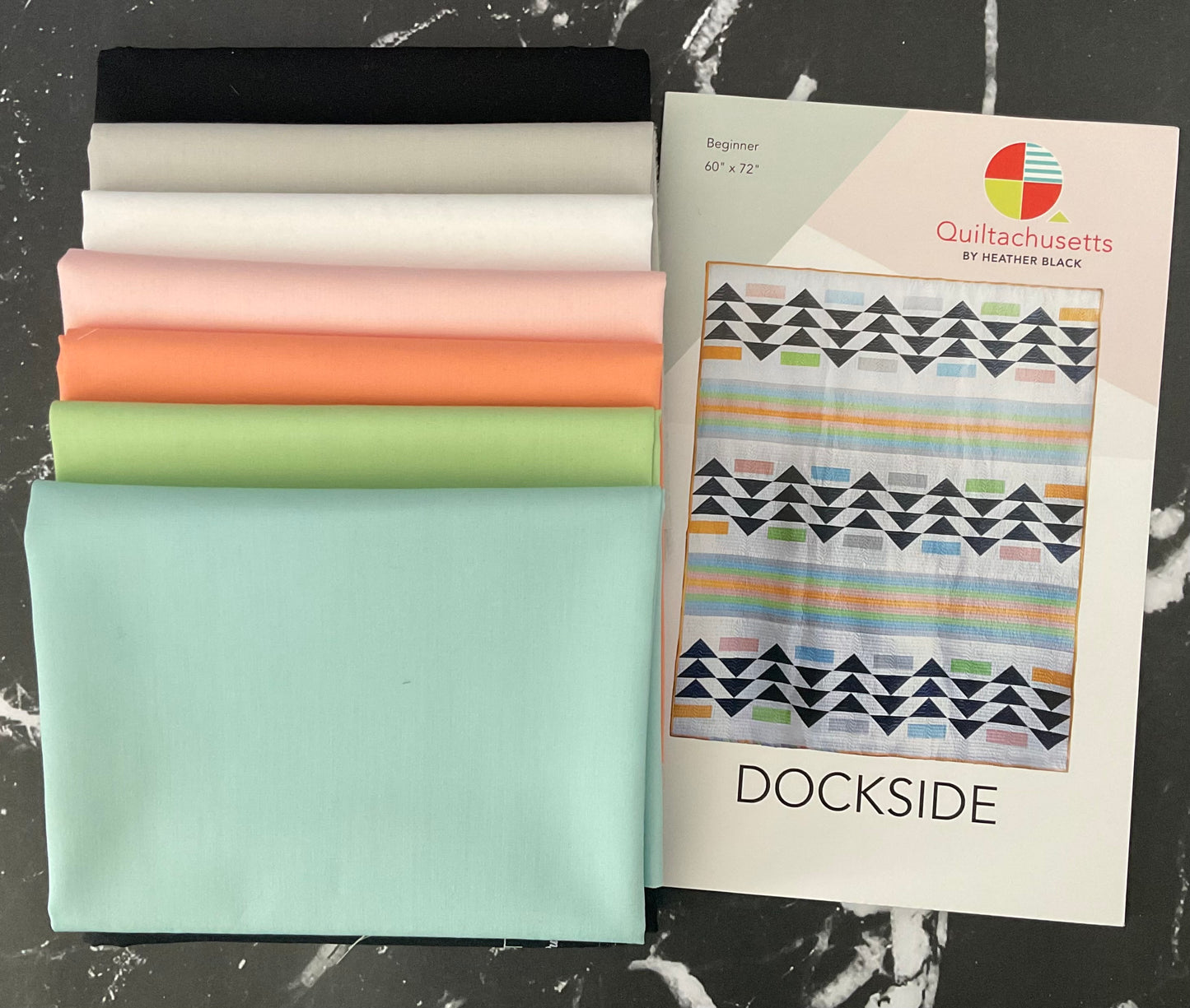Dockside featuring Pure Solids - Quilt Kit