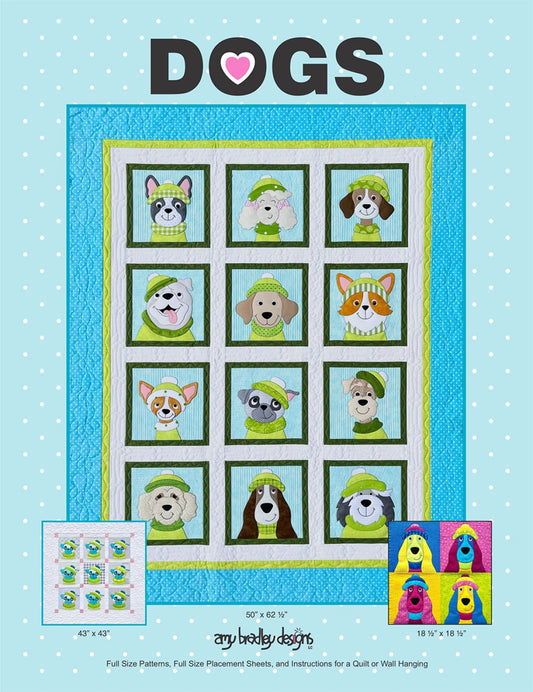 Dogs Appliqué Pattern by Amy Bradley - Estimated Arrival January 2026