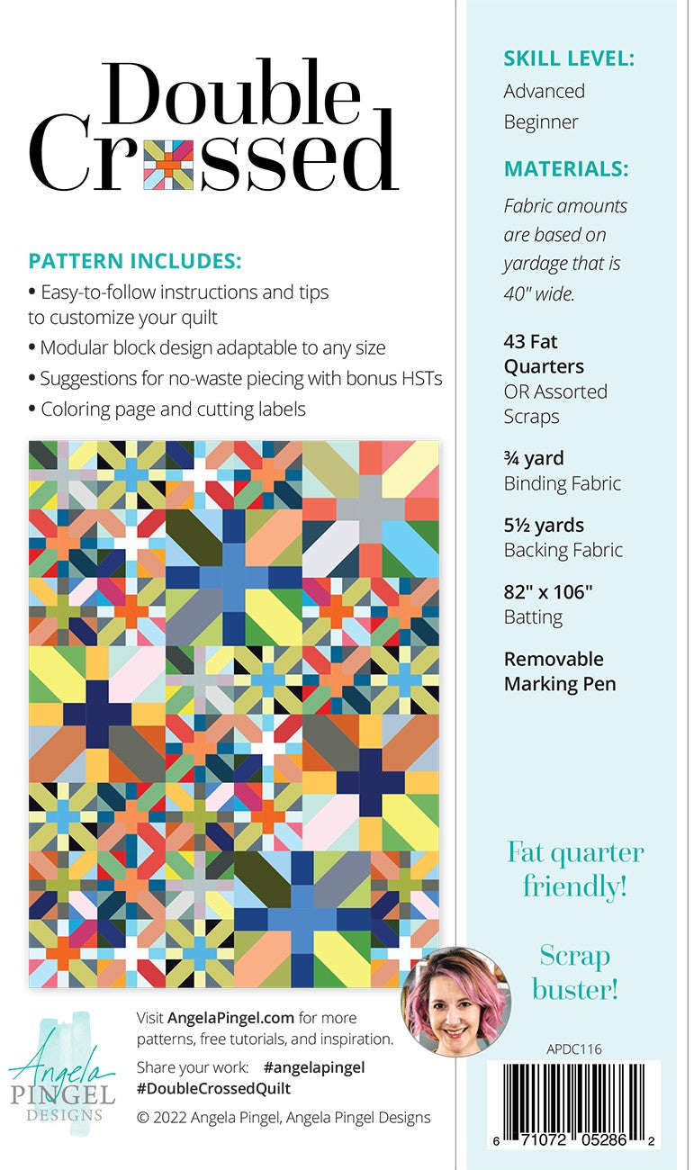 Double Crossed Quilt Pattern by Angela Pingle