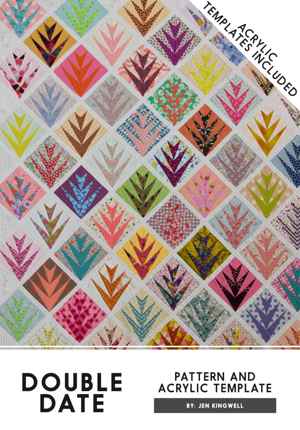 Double Date Pattern & Acrylic Template by Jen Kingwell Designs - Special Order