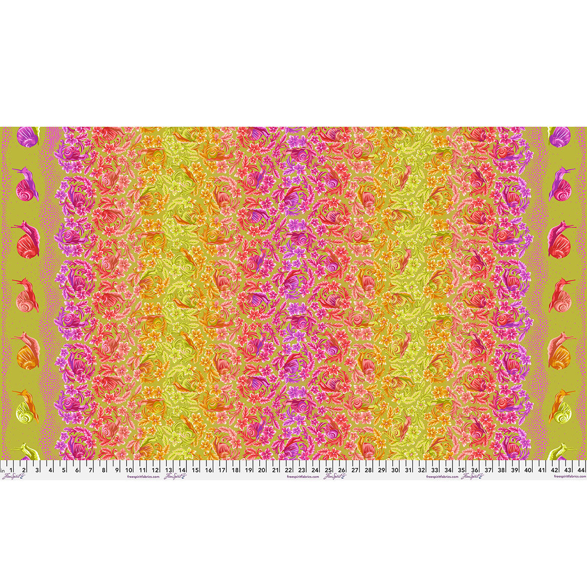 Down to Earth by Tula Pink : Snailed It! Afterglow PWTP295.AFTERGLOW