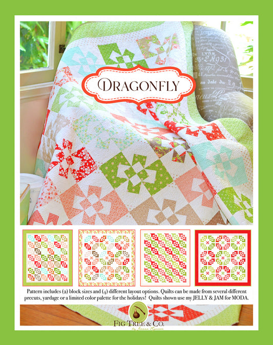 Dragonfly Quilt Pattern by Fig Tree & Co.