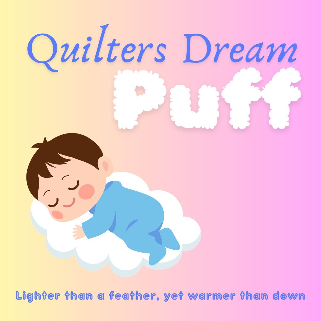 Quilters Dream - Puff Thermal Bonded Poly Batting - Light Yet Lofty - Rolls & Cases - Price Includes Shipping