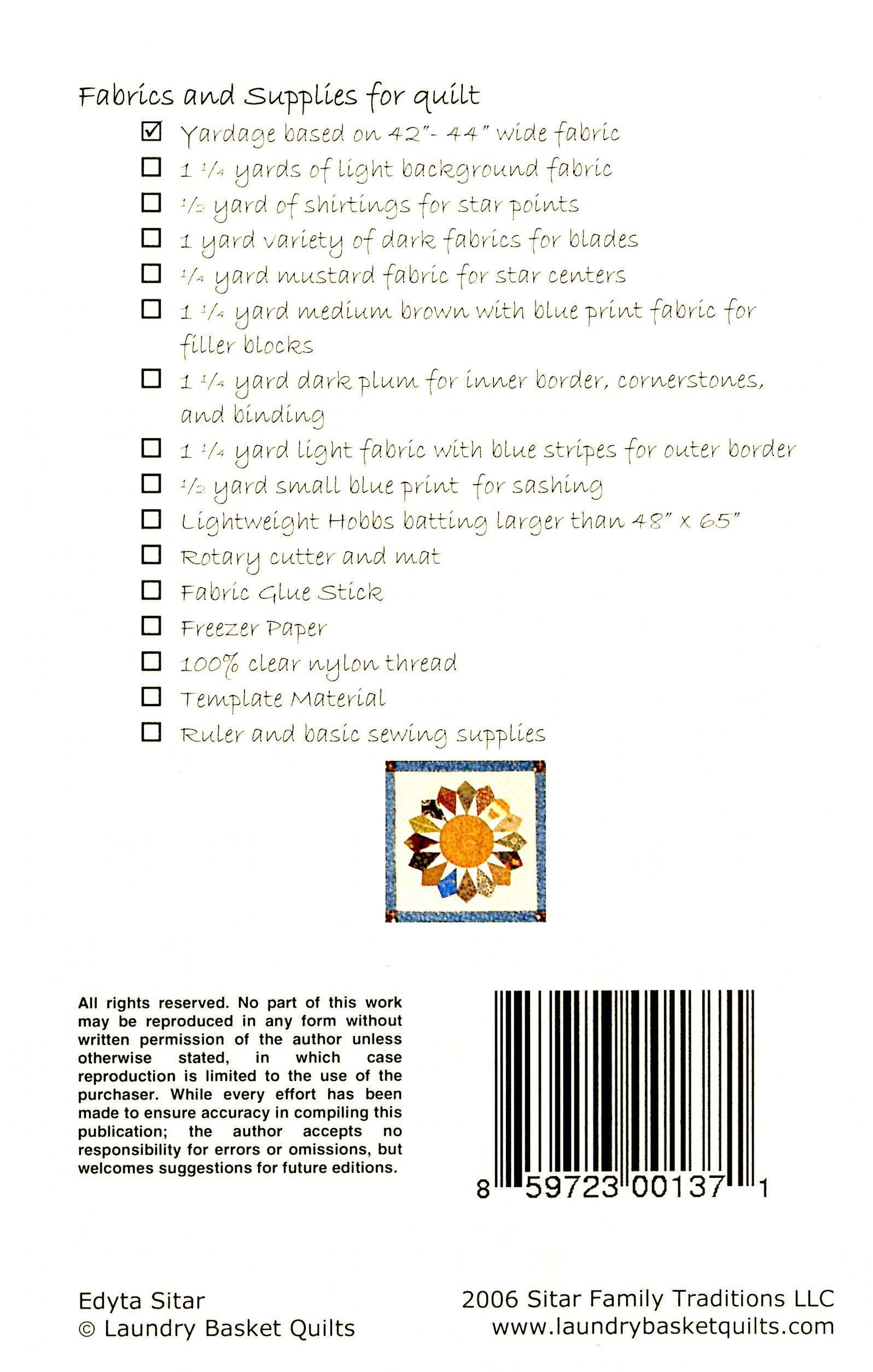 Dresden Star # LBQDS01 - Special Order