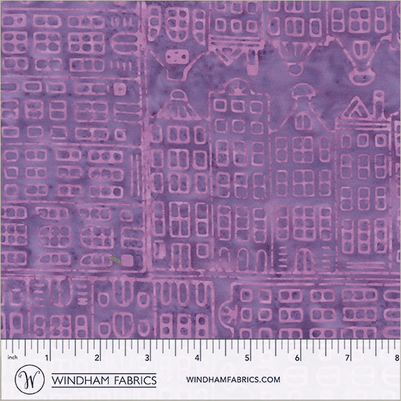 Dutch Days Batiks by Shayla Wolf of Sassafras Lane Designs - Amsterdam Dutch Iris 748Q-1