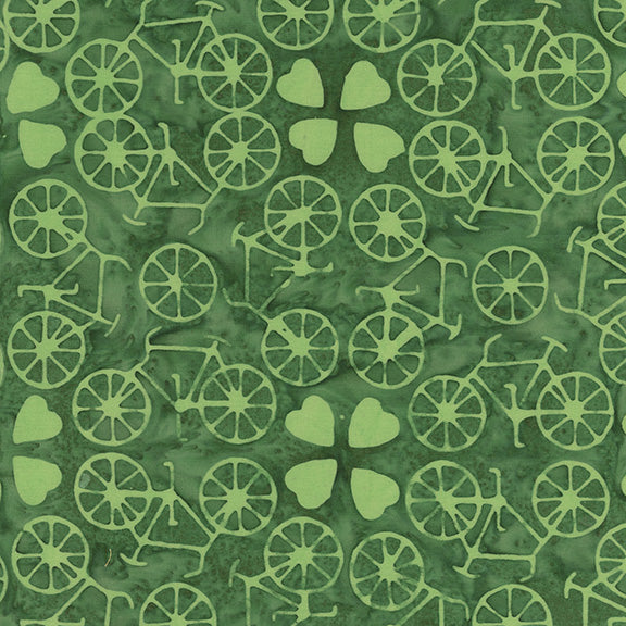 Dutch Days Batiks by Shayla Wolf of Sassafras Lane Designs - Bicycle Love Envy 749Q-3