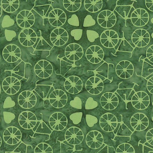 Dutch Days Batiks by Shayla Wolf of Sassafras Lane Designs - Bicycle Love Envy 749Q-3