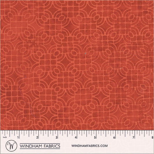 Dutch Days Batiks by Shayla Wolf of Sassafras Lane Designs - Floor Tile Cherry Bomb 752Q-1