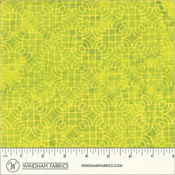 Dutch Days Batiks by Shayla Wolf of Sassafras Lane Designs - Floor Tile Green Tea 752Q-2