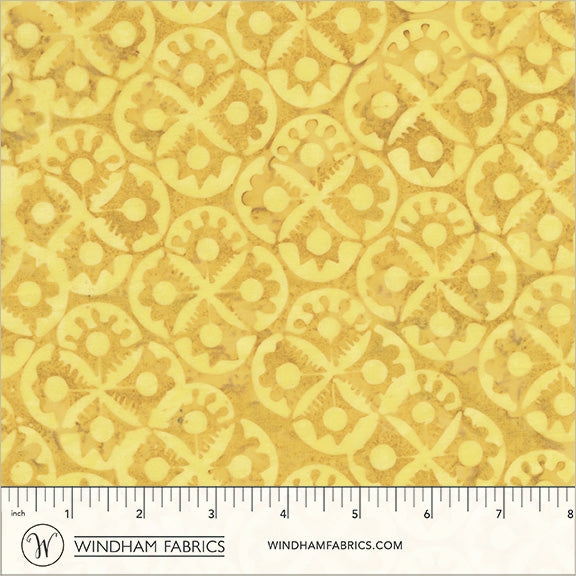 Dutch Days Batiks by Shayla Wolf of Sassafras Lane Designs - Flower Stamp Dandelion 746Q-3