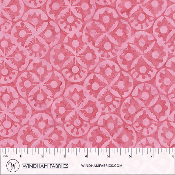 Dutch Days Batiks by Shayla Wolf of Sassafras Lane Designs - Flower Stamp Knockout 746Q-2