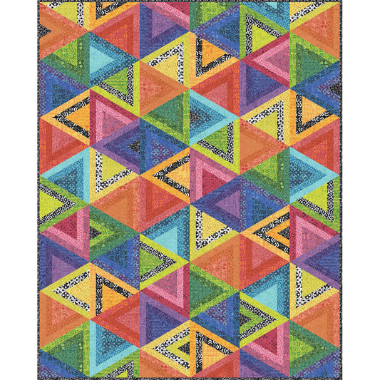 Dutch Days Batiks by Shayla Wolf of Sassafras Lane Designs - Kingston Court Quilt Reference