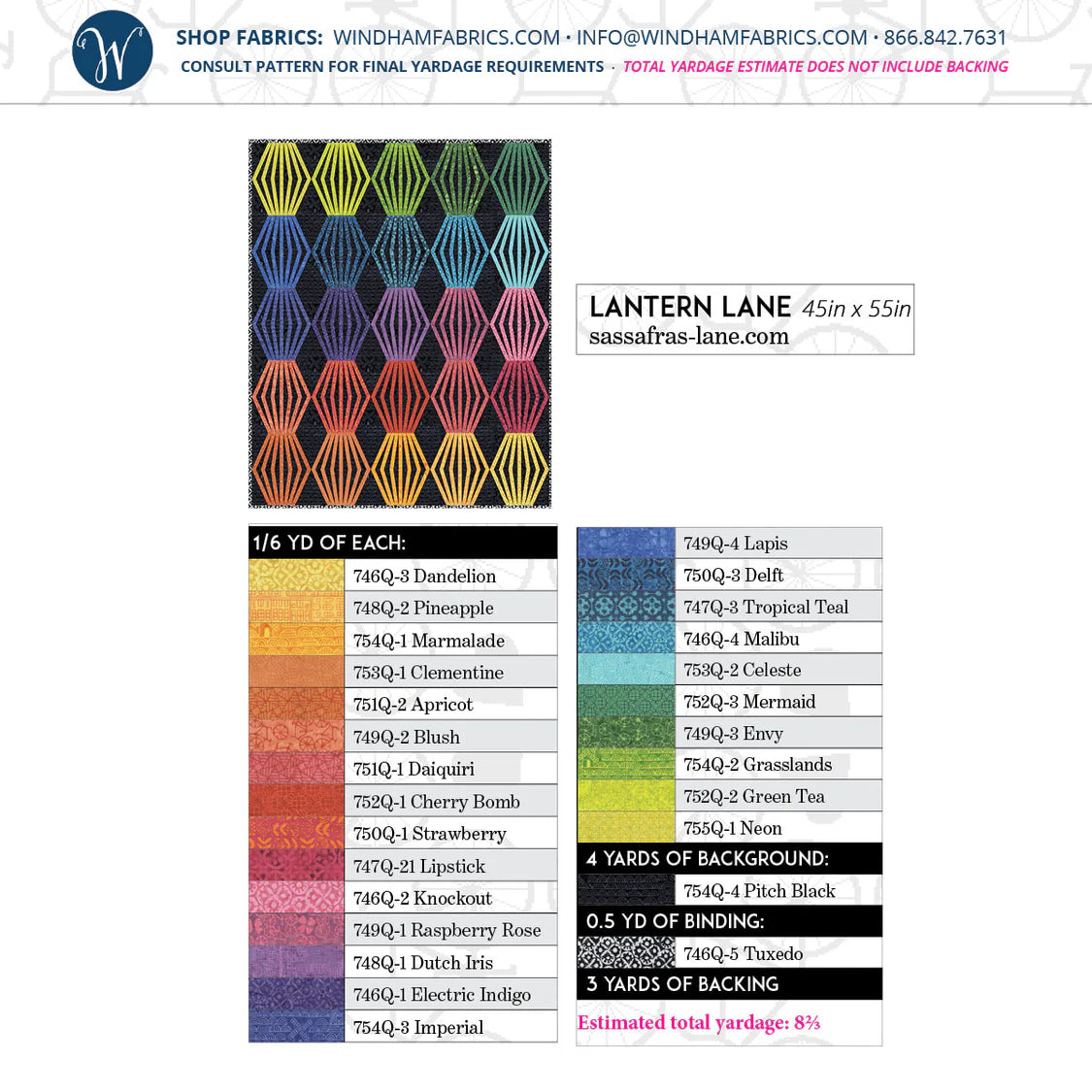 Dutch Days Batiks by Shayla Wolf of Sassafras Lane Designs - Lantern Lane FPP Quilt Kit