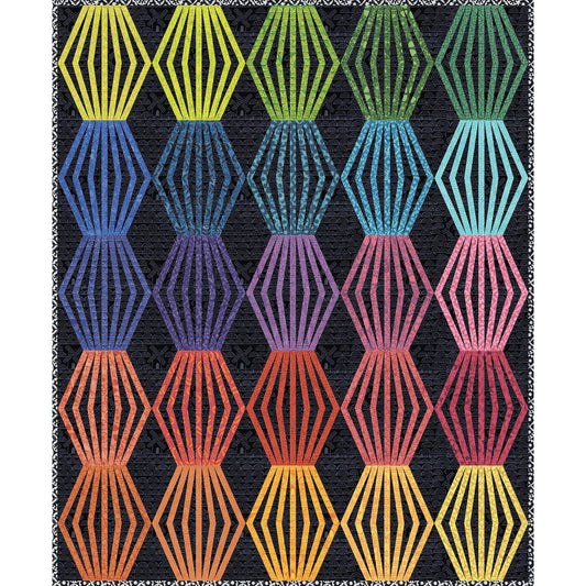 Dutch Days Batiks by Shayla Wolf of Sassafras Lane Designs - Lantern Lane FPP Quilt Reference